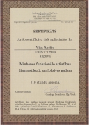 Sertifikāts par Minhenes funkcionālā attīstības diagnostikas 2. un 3.dzīves gadam apgūšanu